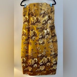 David Meister Gold Cocktail Dress - size 14